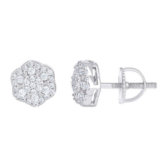 925 Sterling Silver Moissanite Earring