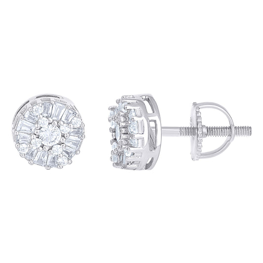 925 Sterling Silver Moissanite Earring