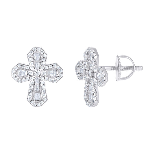 925 Sterling Silver Moissanite Earring