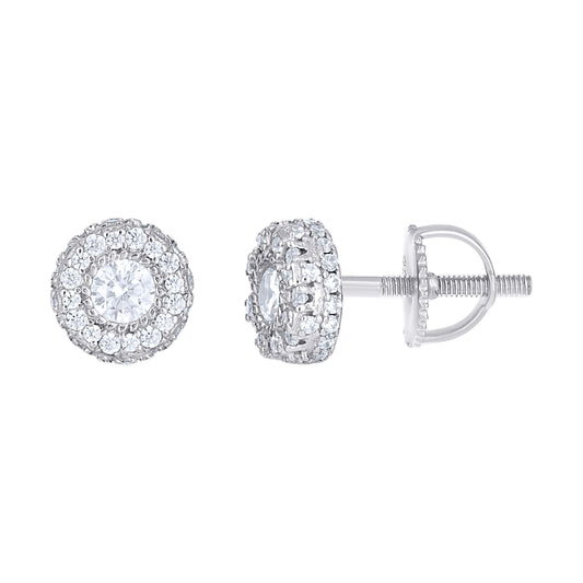 925 Sterling Silver Moissanite Earring