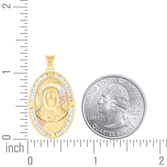 14Kt Gold Cz Pendant