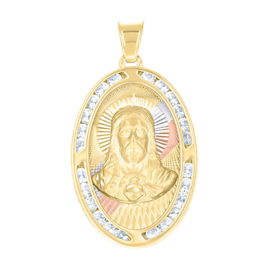 14Kt Gold Cz Pendant