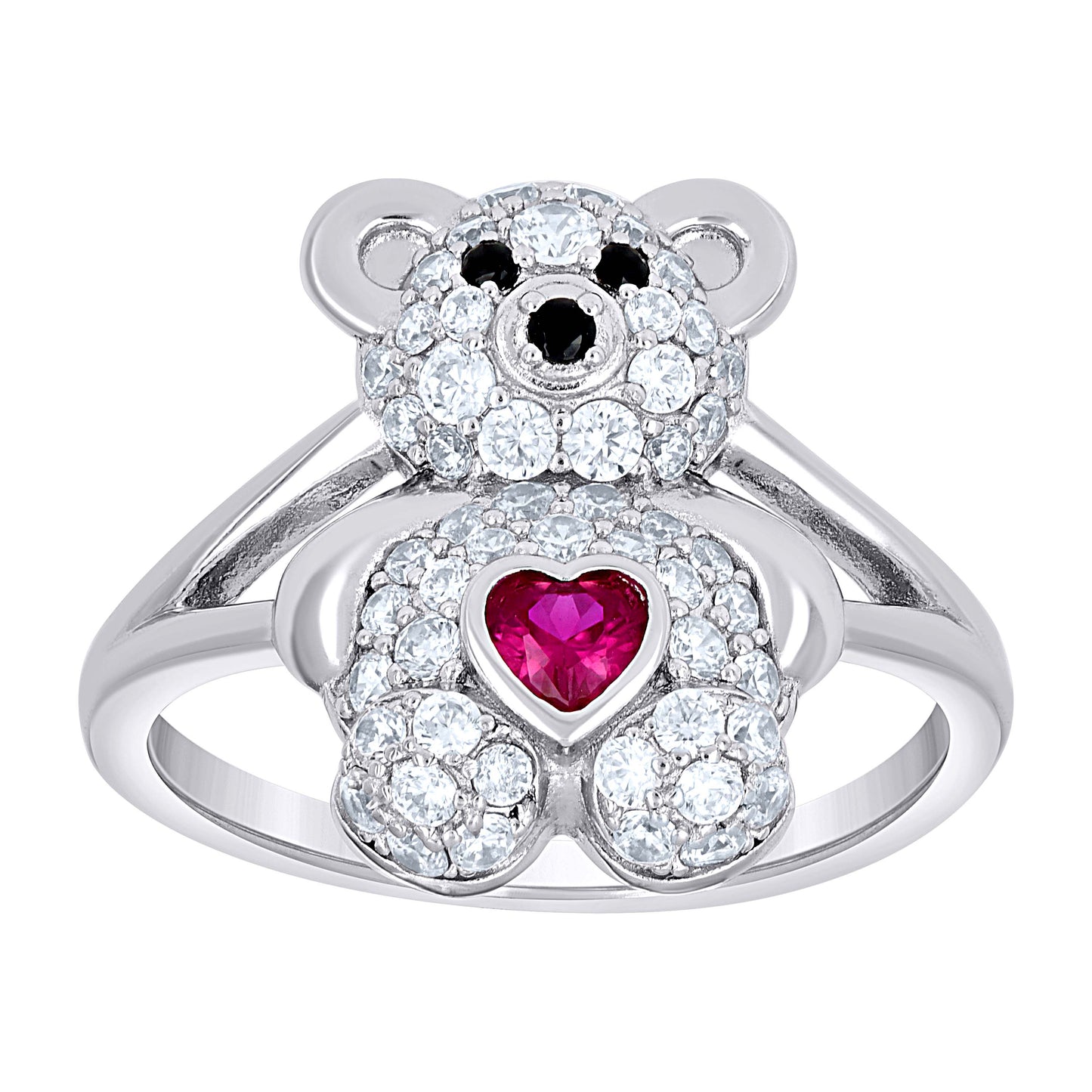 925 Sterling Silver Cz Ring S6