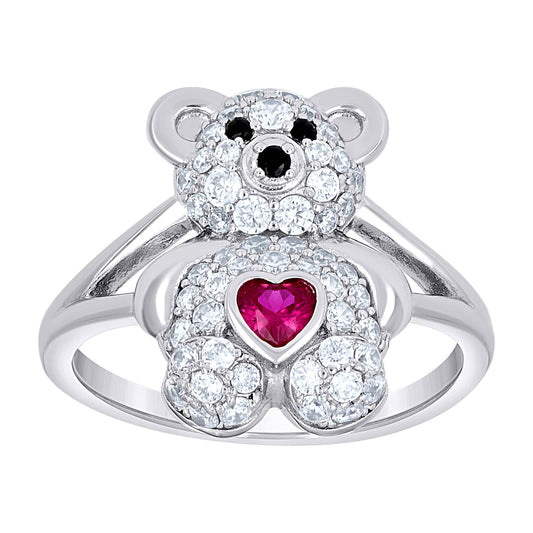 925 Sterling Silver Cz Ring S6