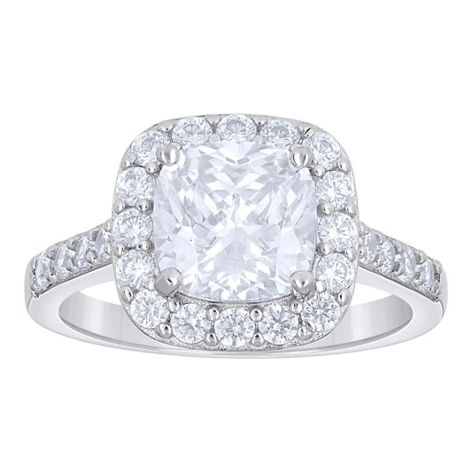 925 Sterling Silver Cz Ring S5
