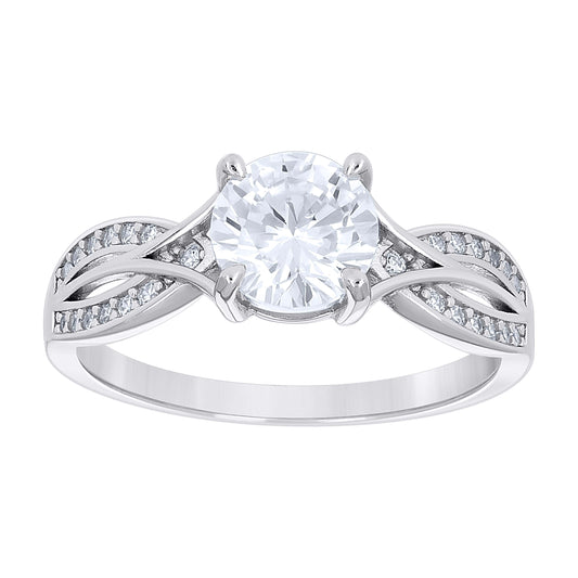 925 Sterling Silver Cz Ring S5