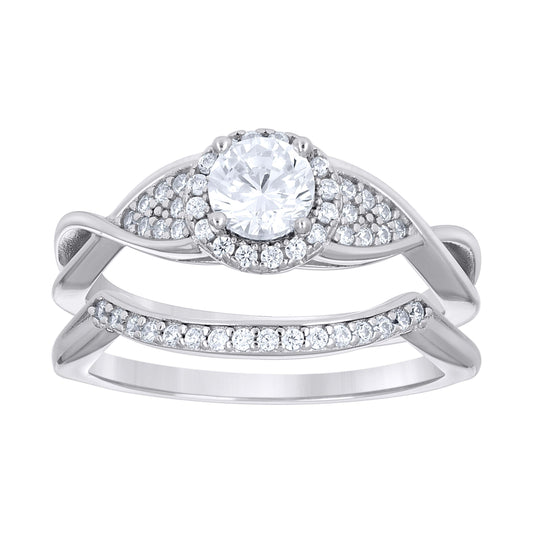 925 Sterling Silver Cz Ring S5