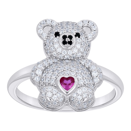 925 Sterling Silver Cz Ring S7