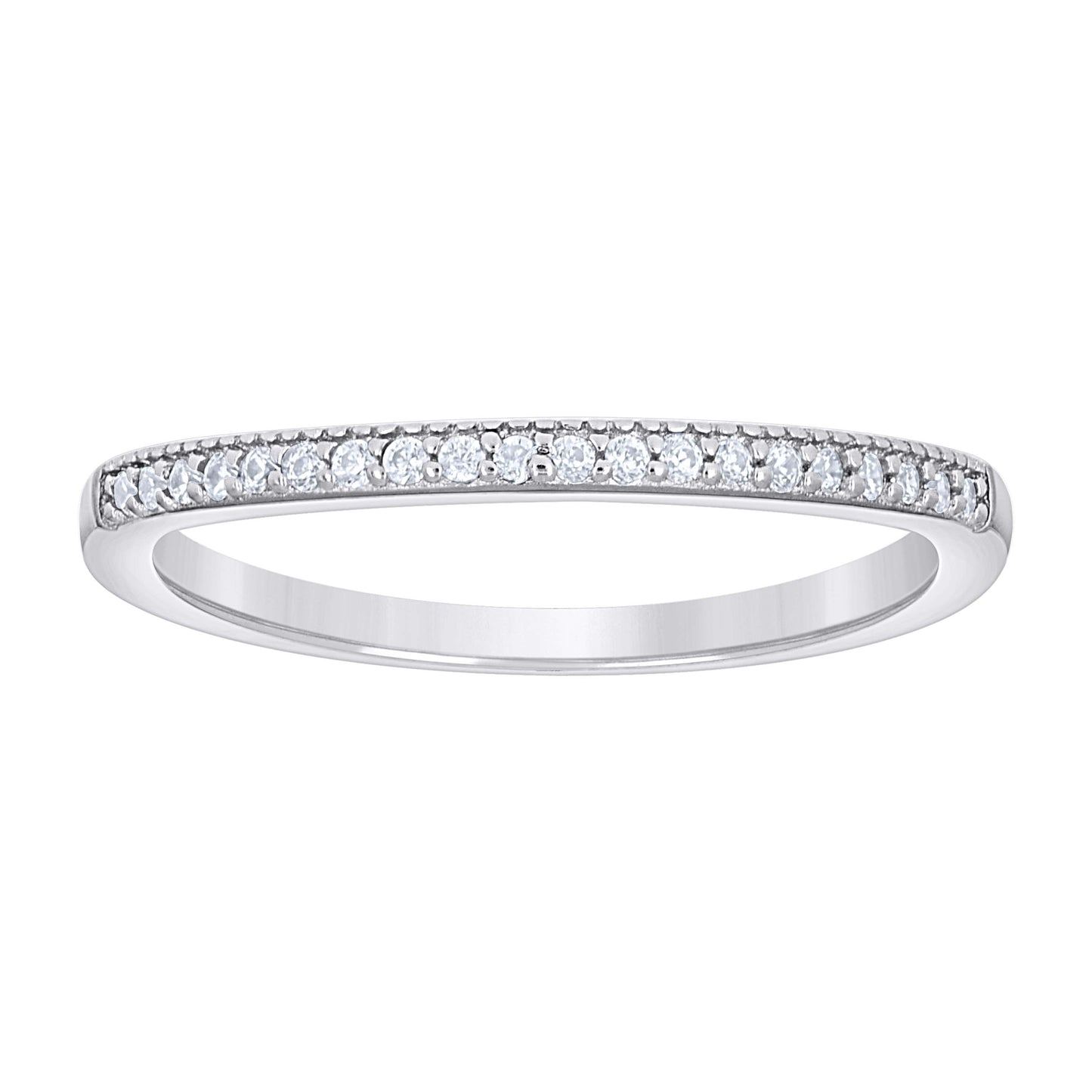 925 Sterling Silver Cz Duo Ring S6