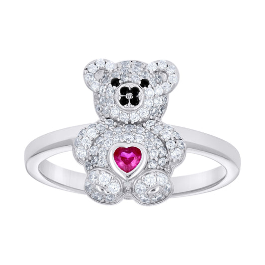 925 Sterling Silver Cz Ring S7