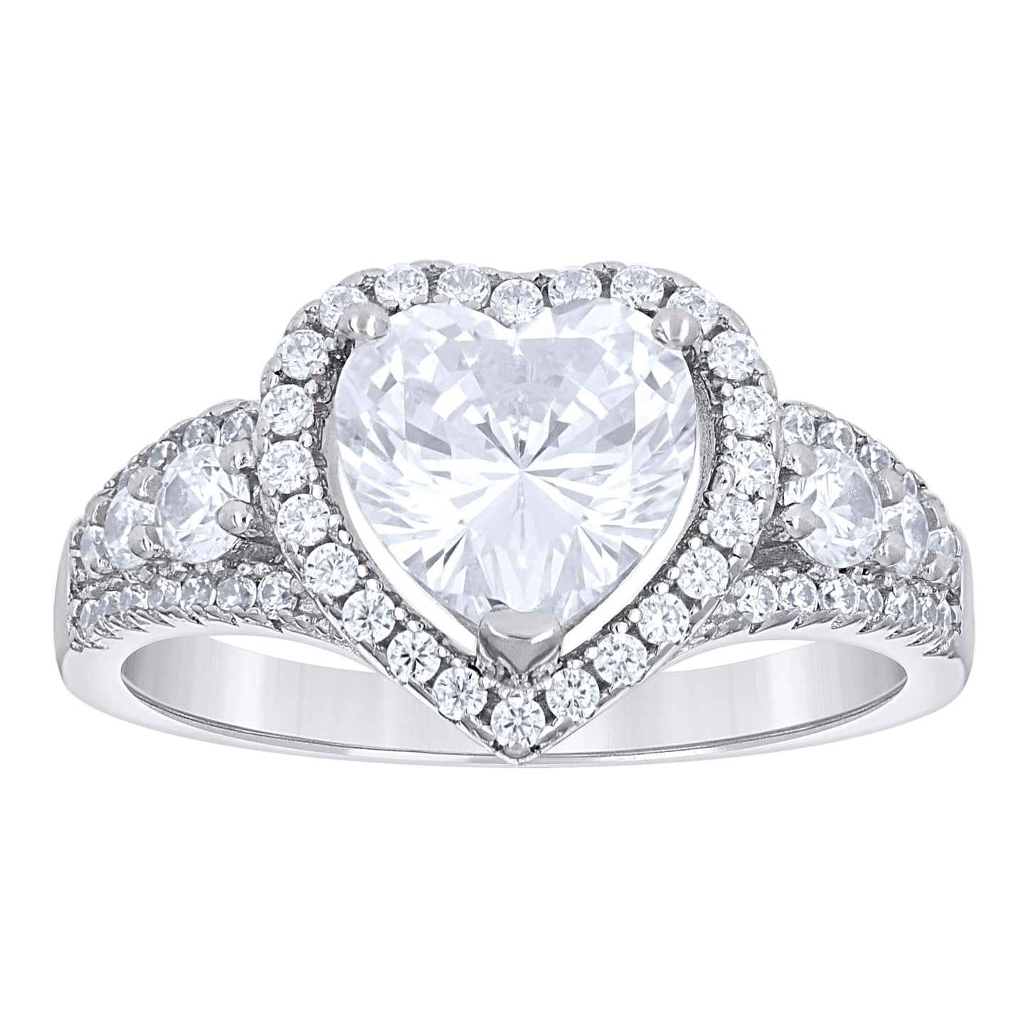 925 Sterling Silver Cz Ring S5