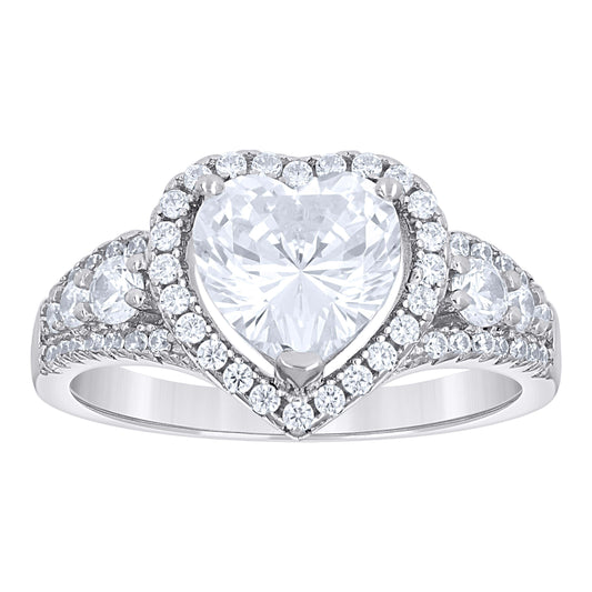 925 Sterling Silver Cz Ring S5