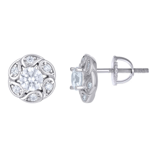 925 Sterling Silver Cz Earrings