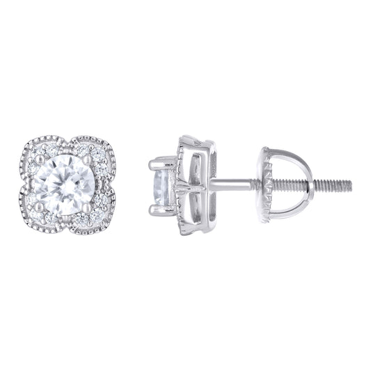 925 Sterling Silver Cz Earrings
