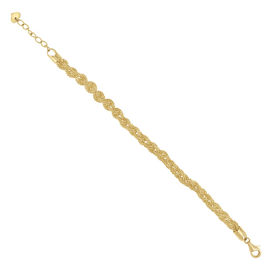 14Kt Gold Bracelet 8"(7"+1")