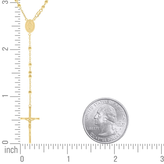 925 Sterling Silver Rosary 4mm