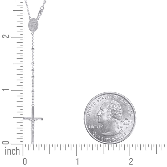 925 Sterling Silver Rosary 3mm