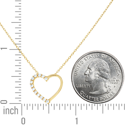 14Kt Gold Cz Necklace 18" (16"+2")
