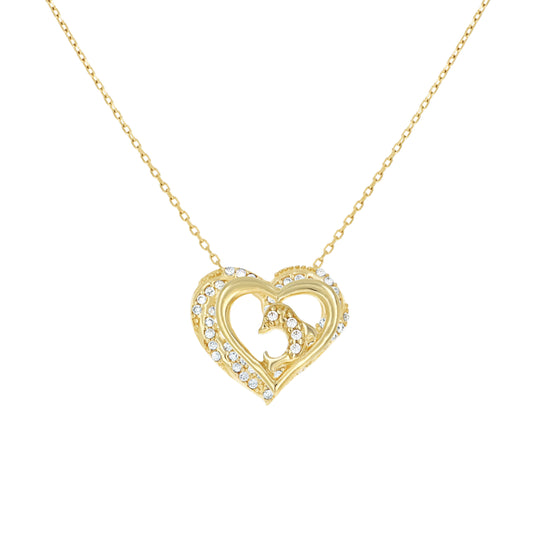 14Kt Gold Cz Necklace 18" (16"+2")