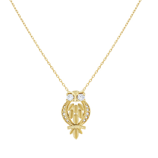 14Kt Gold Cz Necklace 18" (16"+2")