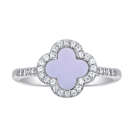 925 Sterling Silver Cz 10mm Ring S5