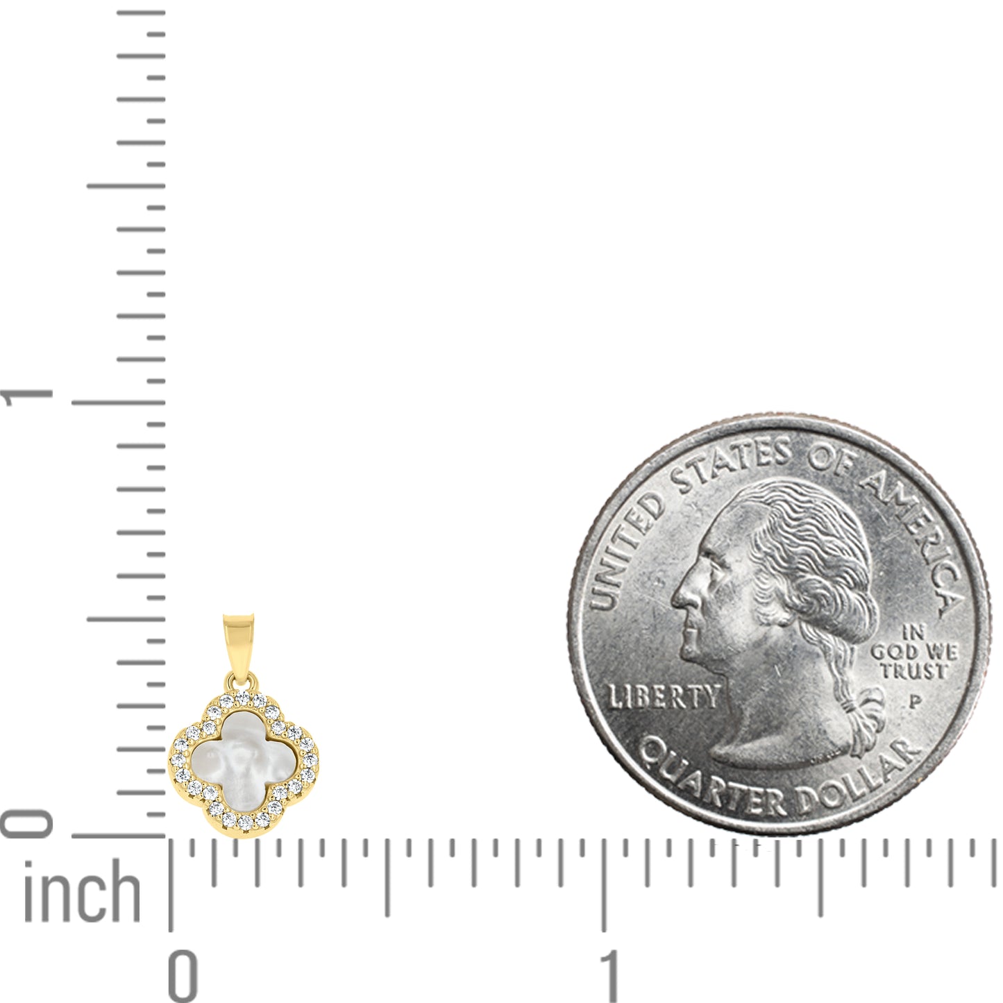 925 Sterling Silver Cz Pendant 13mm