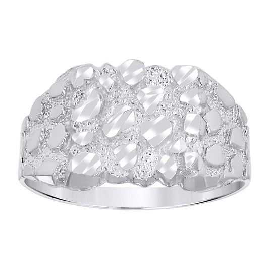 925 Sterling Silver Nugget Ring-S11