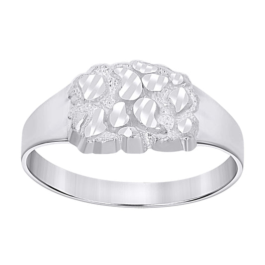 925 Sterling Silver Nugget Ring-S11
