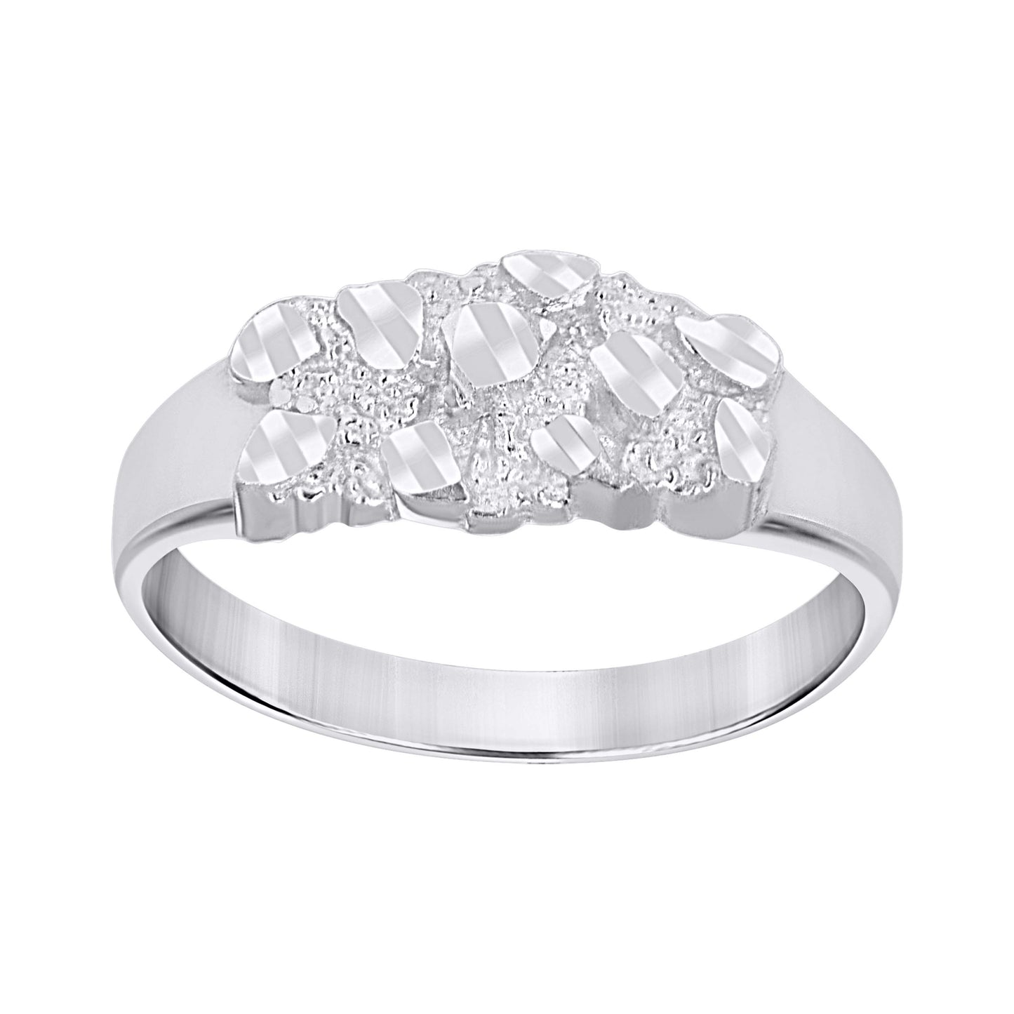 925 Sterling Silver Nugget Ring-S6