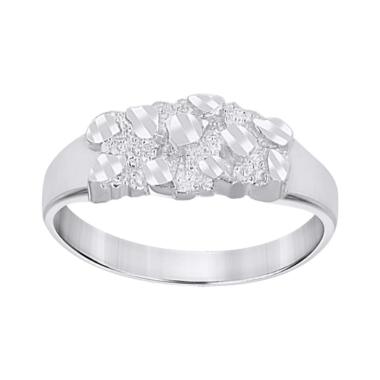 925 Sterling Silver Nugget Ring-S6