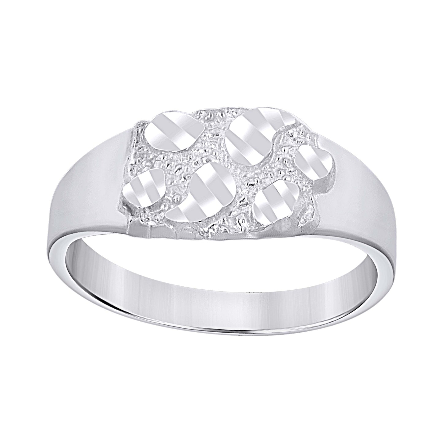 925 Sterling Silver Nugget Ring