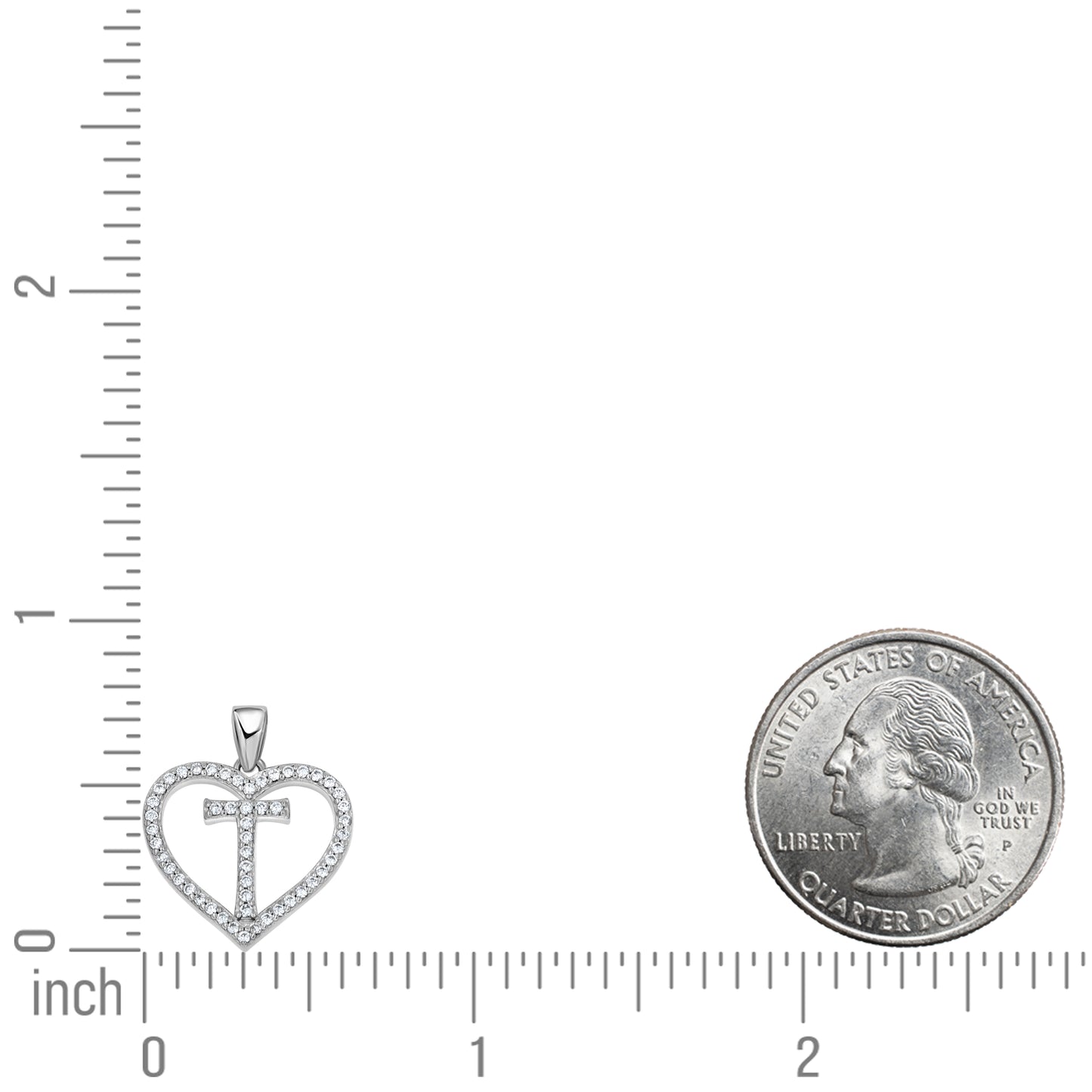 925 Sterling Silver Cz Initial Letter Pendant "T"