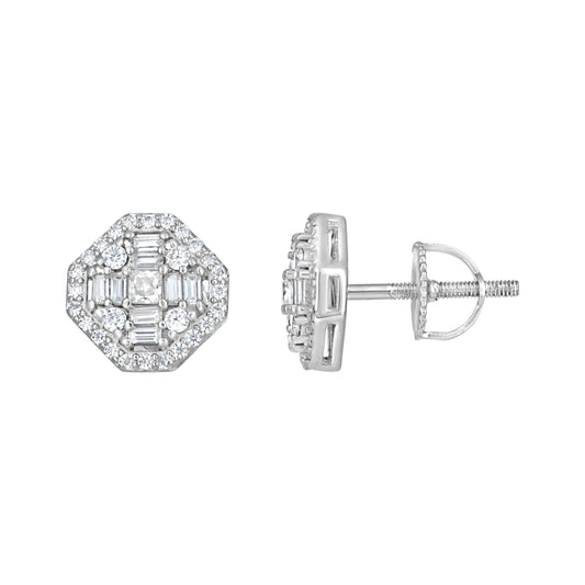 925 Sterling Silver Moissanite Earrings