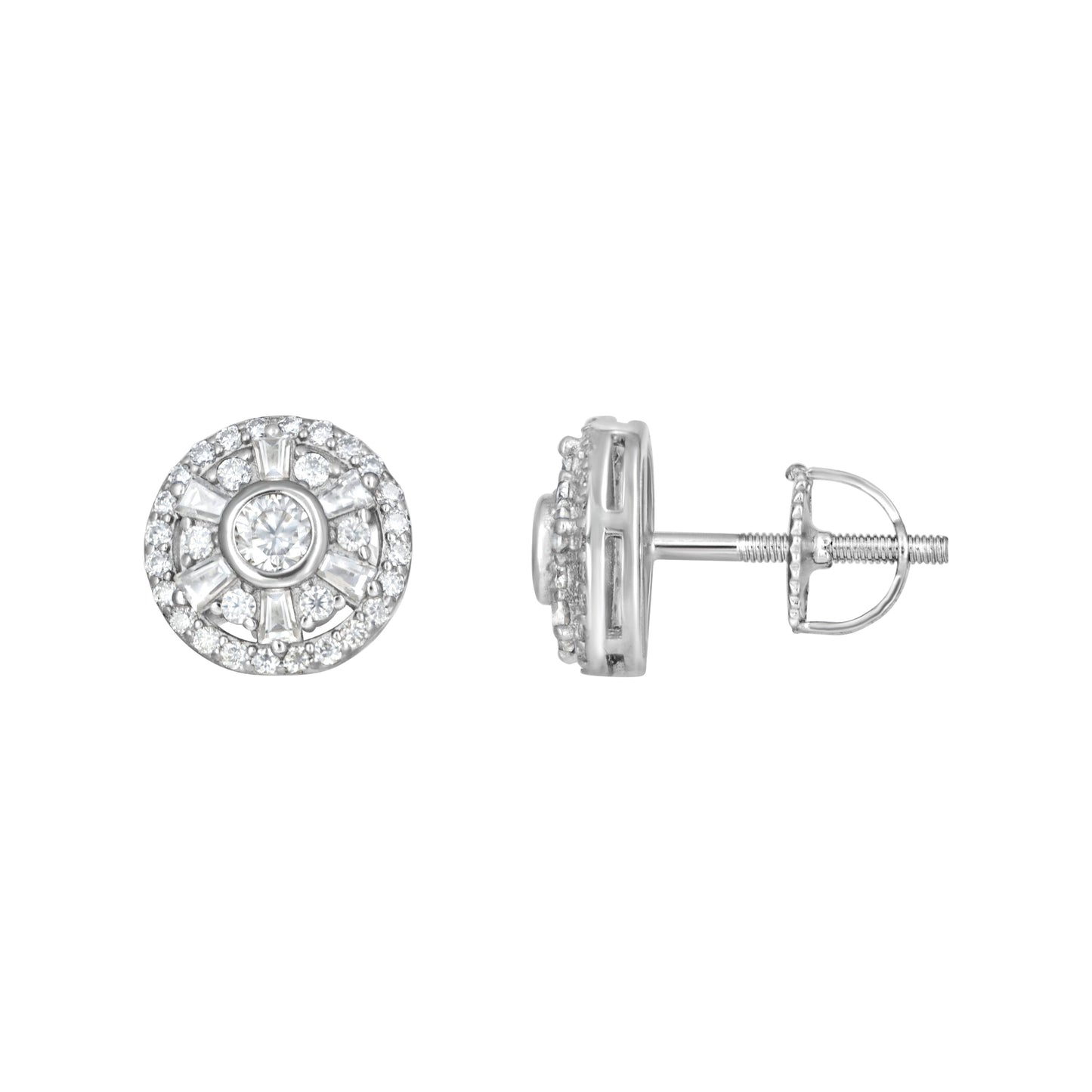 925 Sterling Silver Moissanite Earrings