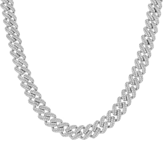 925 Sterling Silver Moissanite Chain 8mm