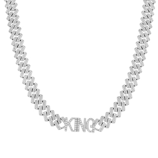 925 Sterling Silver Moissanite Chain 10mm