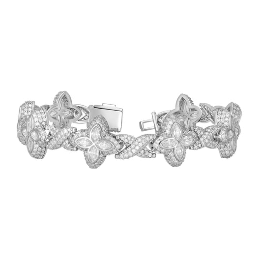 925 Sterling Silver Moissanite Bracelet 16mm