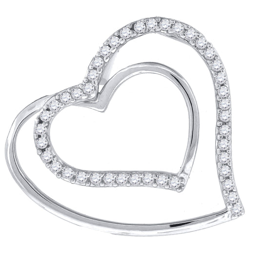 925 Cz-Heart Pendant