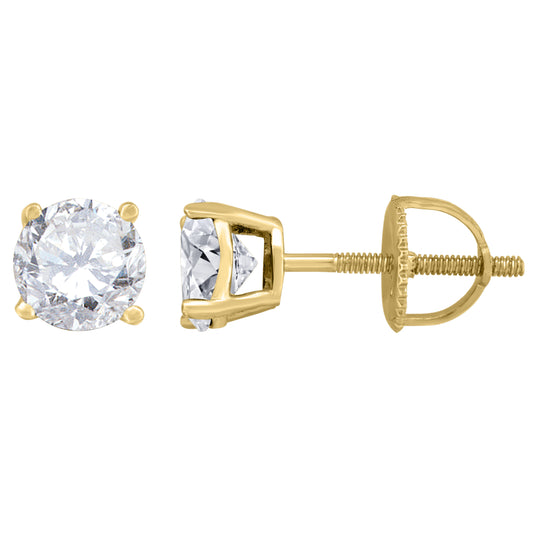 925 Sterling Silver Round Stud Earrings