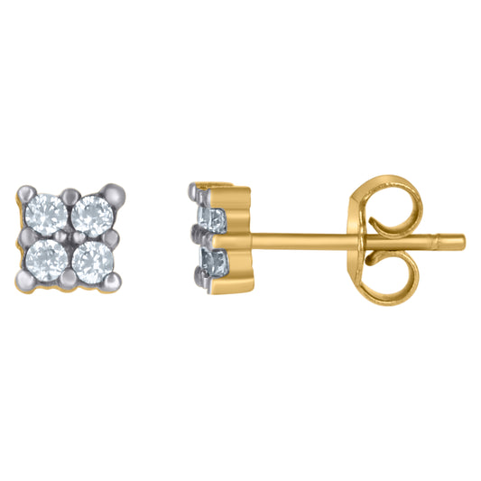 10Kt Gold Cz E/Rs