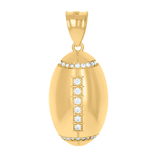 10Kt Gold Cz Pendant