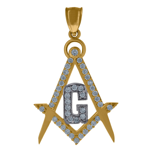 10Kt Gold Cz Pendant