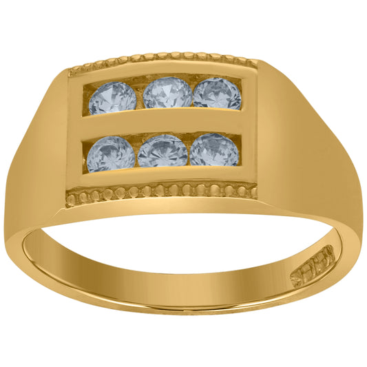 10Kt Gold Cz Baby Ring