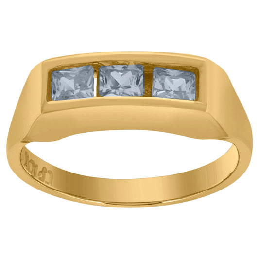 10Kt Gold Cz Baby Ring