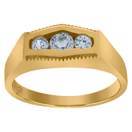 10Kt Gold Cz Baby Ring