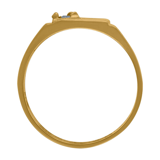 10Kt Gold Cz Baby Ring