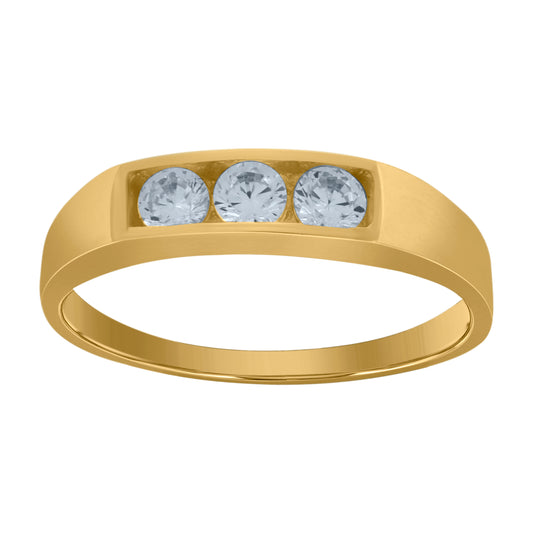 10Kt Gold Cz Baby Ring