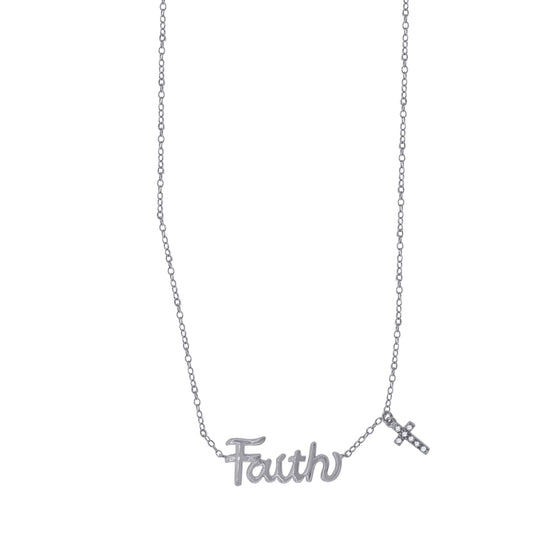 925 "Faith" Necklace