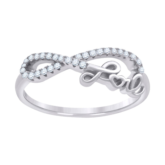 925 Sterling Silver Cz Ring S6