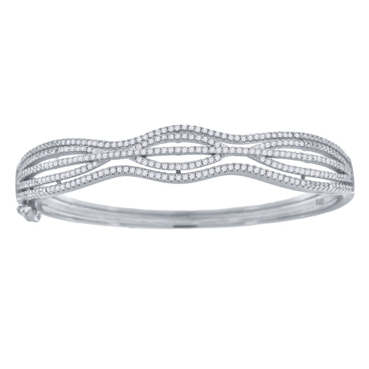 925 Cz Fashion Bangle
